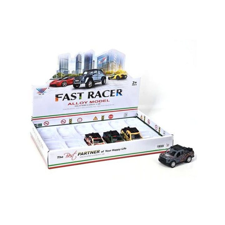 Magic Toys 3301251 Hátrahúzós pickup fém kisautó többféle változatban