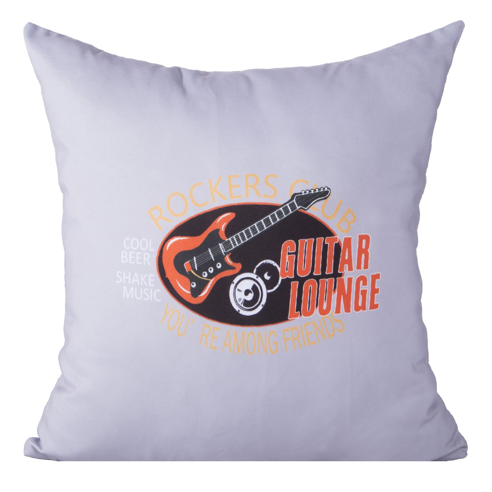 Fata de perna decorativa Eurofirany LONY 40x40 Gri/Rosu