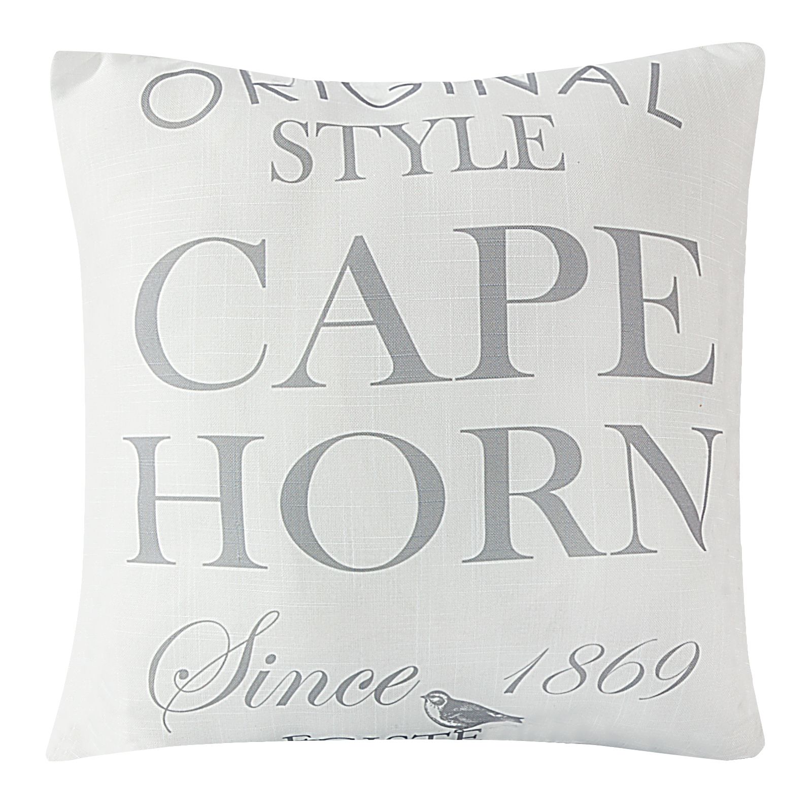 Fata de perna decorativa Eurofirany CAPE 40x40 Alb/Gri