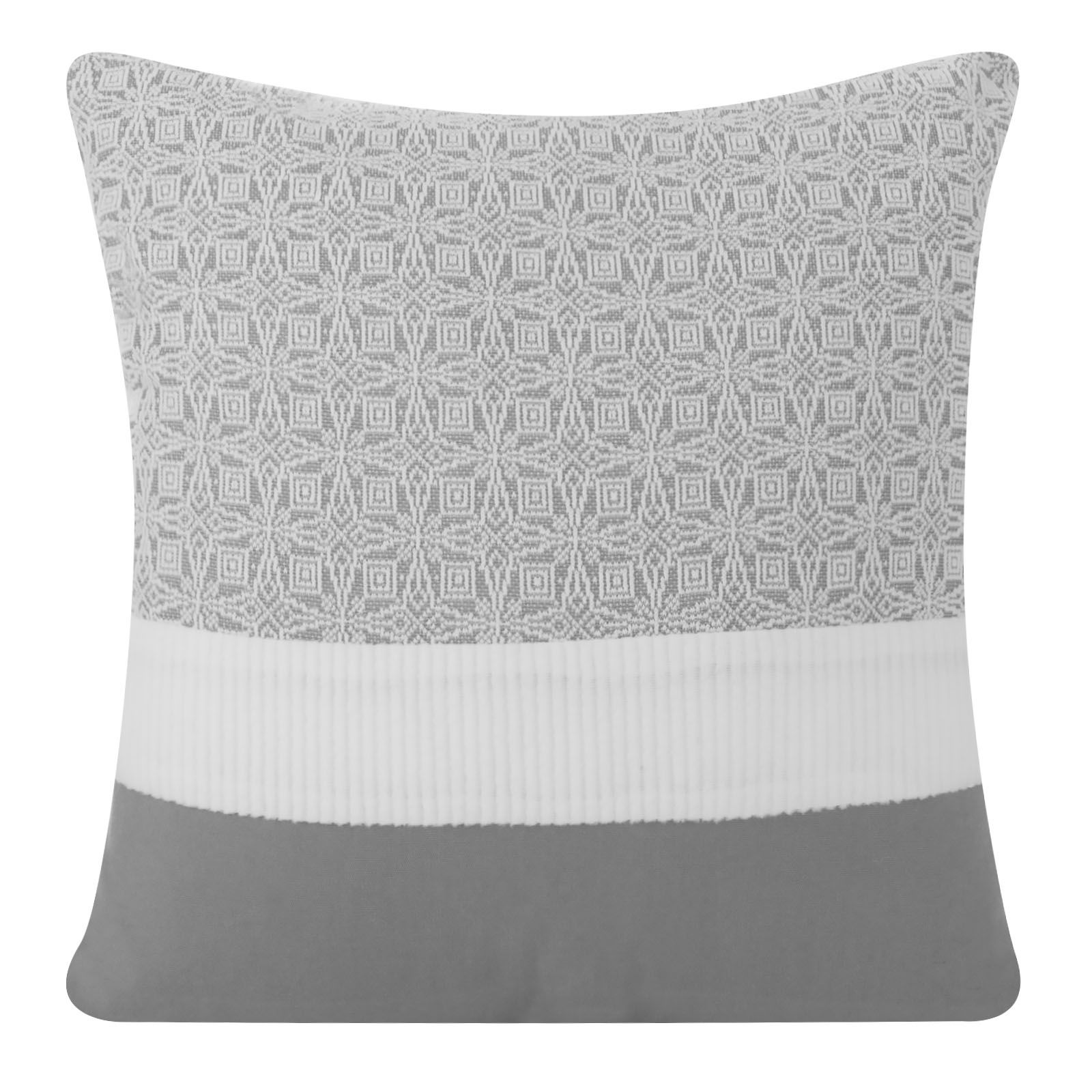 Fata de perna decorativa Eurofirany SELENE 40x40 Alb/Gri