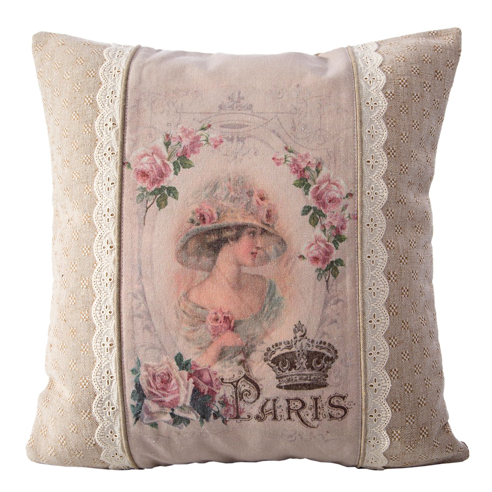 Fata de perna decorativa Eurofirany ROSALIA 45x45 Bej