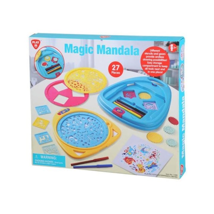 Playgo: mágikus mandalakészítő 27db-os szett