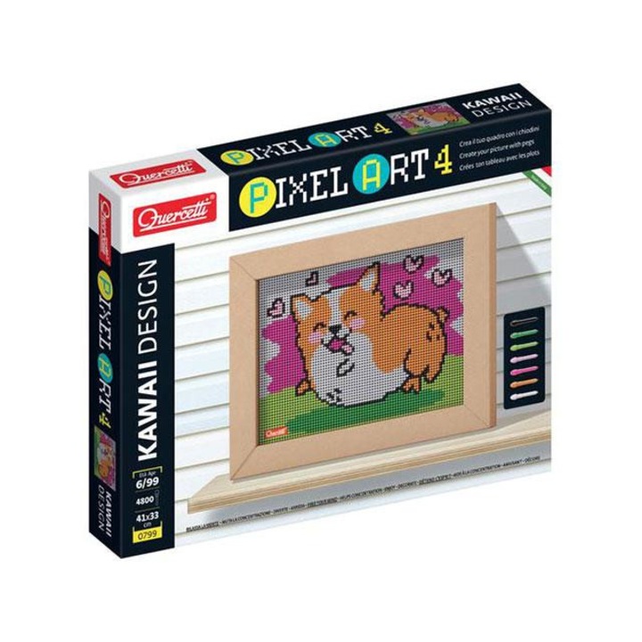 Quercetti: pixel art 4 kawaii corgi pötyi