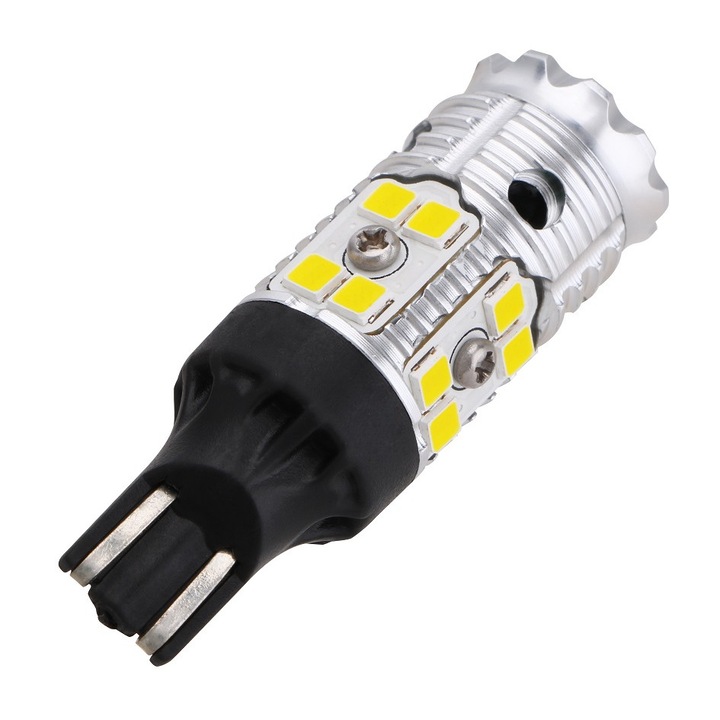 Led auto Portocaliu T15 / W16W SuperCanbus 16 SMD 3030 12/24V - BTLE5004-Port