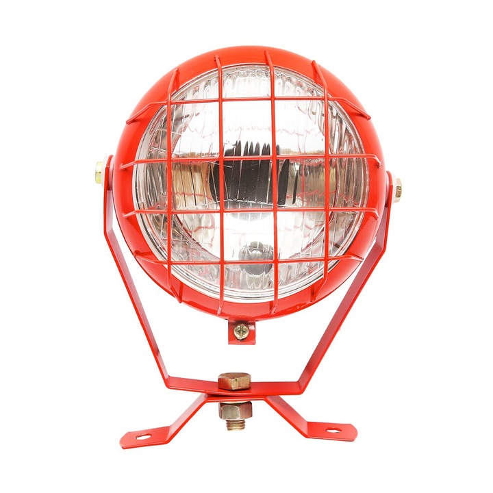 Lampa proiector rotund cu unghi reglabil P45t/H3 cu suport de prindere si intrerupator