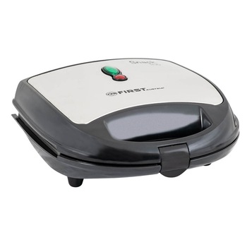 Set aparat pentru sandwich si vafe 3in1 First Austria FA-5342-3, 700W, 3 tipuri de placi, Gratar, Inox/negru Set aparat pentru sandwich si vafe 3in1 First Austria FA-5342-3, 700W, 3 tipuri de placi, Gratar, Inox/negru