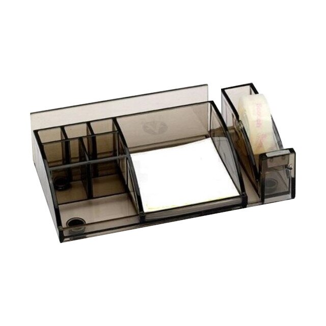 Suport birou Tidy Fumuriu cu suport scotch, 7 compartimente