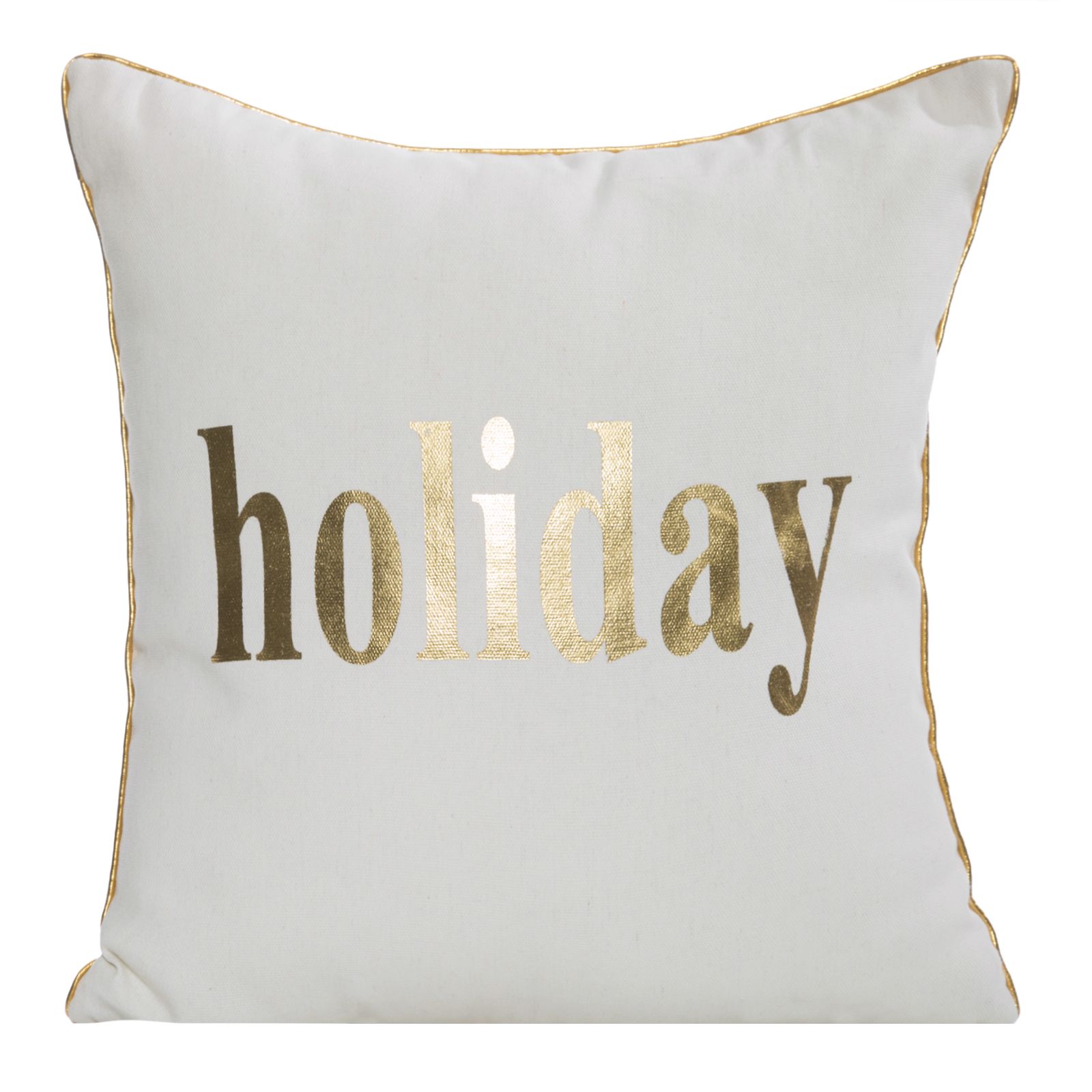 Fata de perna decorativa Eurofirany HOLIDAY 45x45 alb
