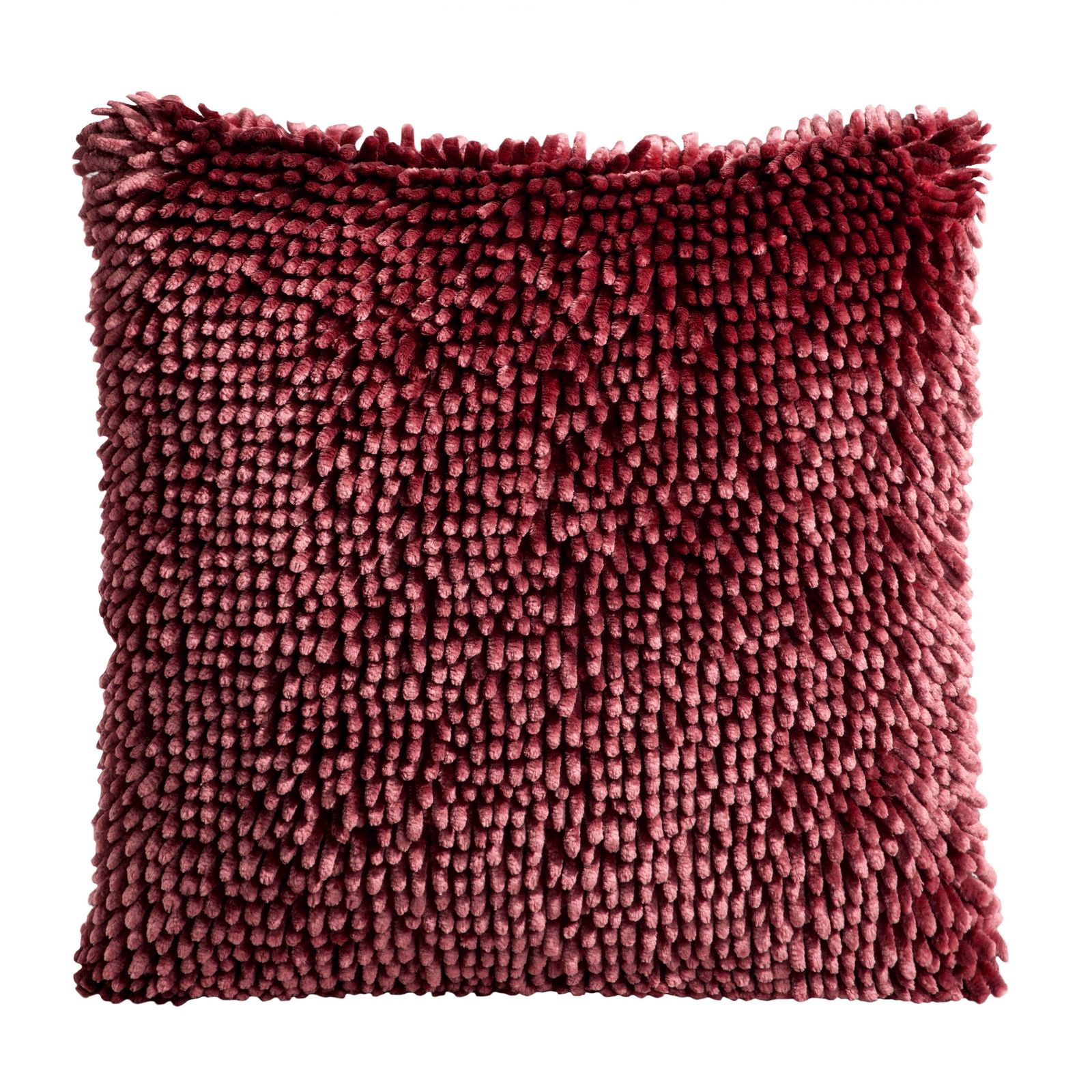 Fata de perna decorativa Eurofirany SHAGGY 40x40 Bordo