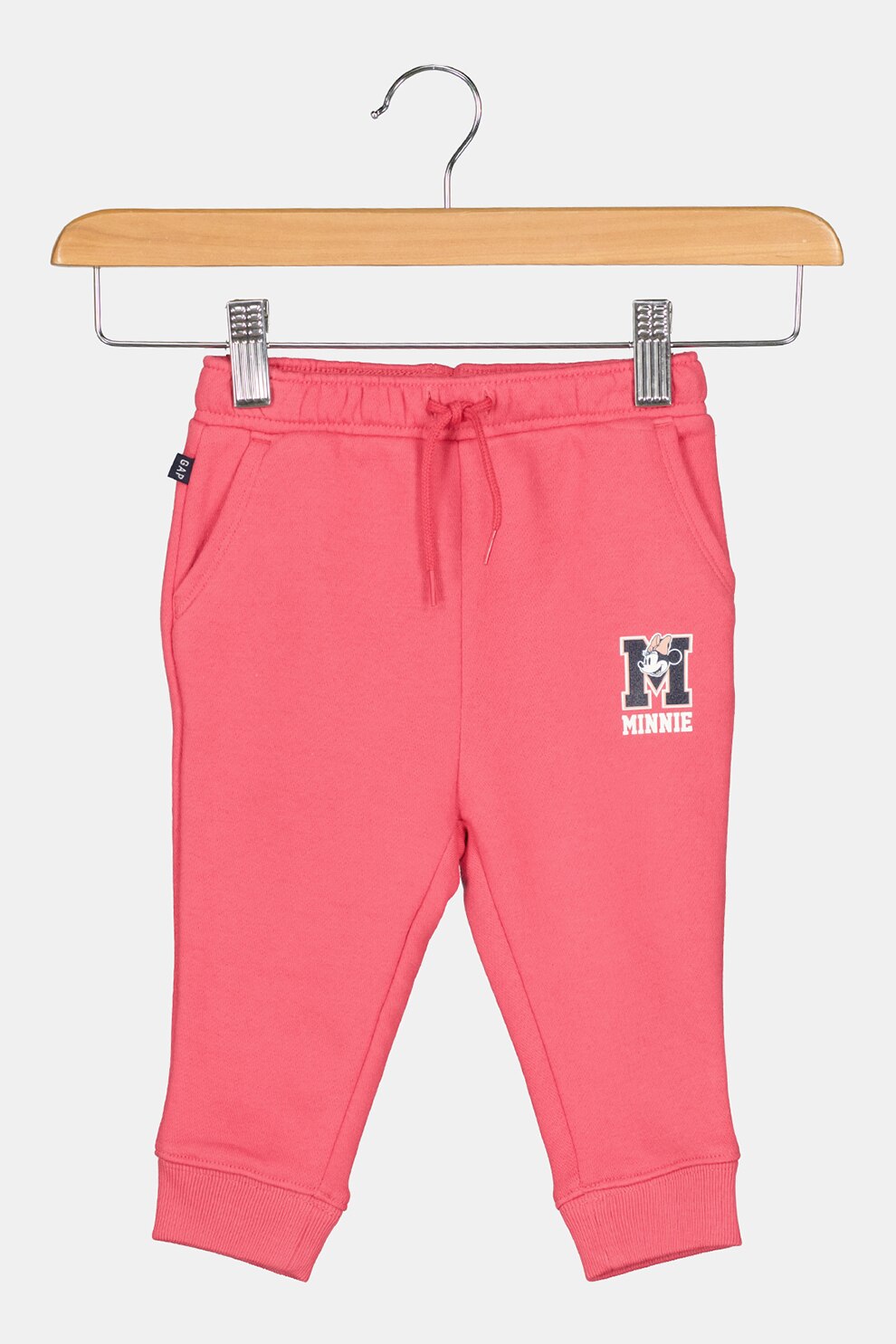 GAP, Pantaloni sport cu tematica Minnie Mouse, Roz