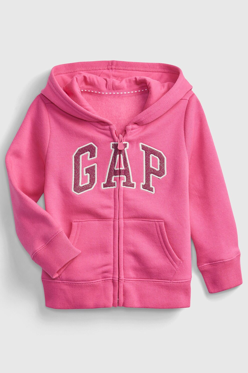 GAP, Hanorac cu logo si fermoar, Roz