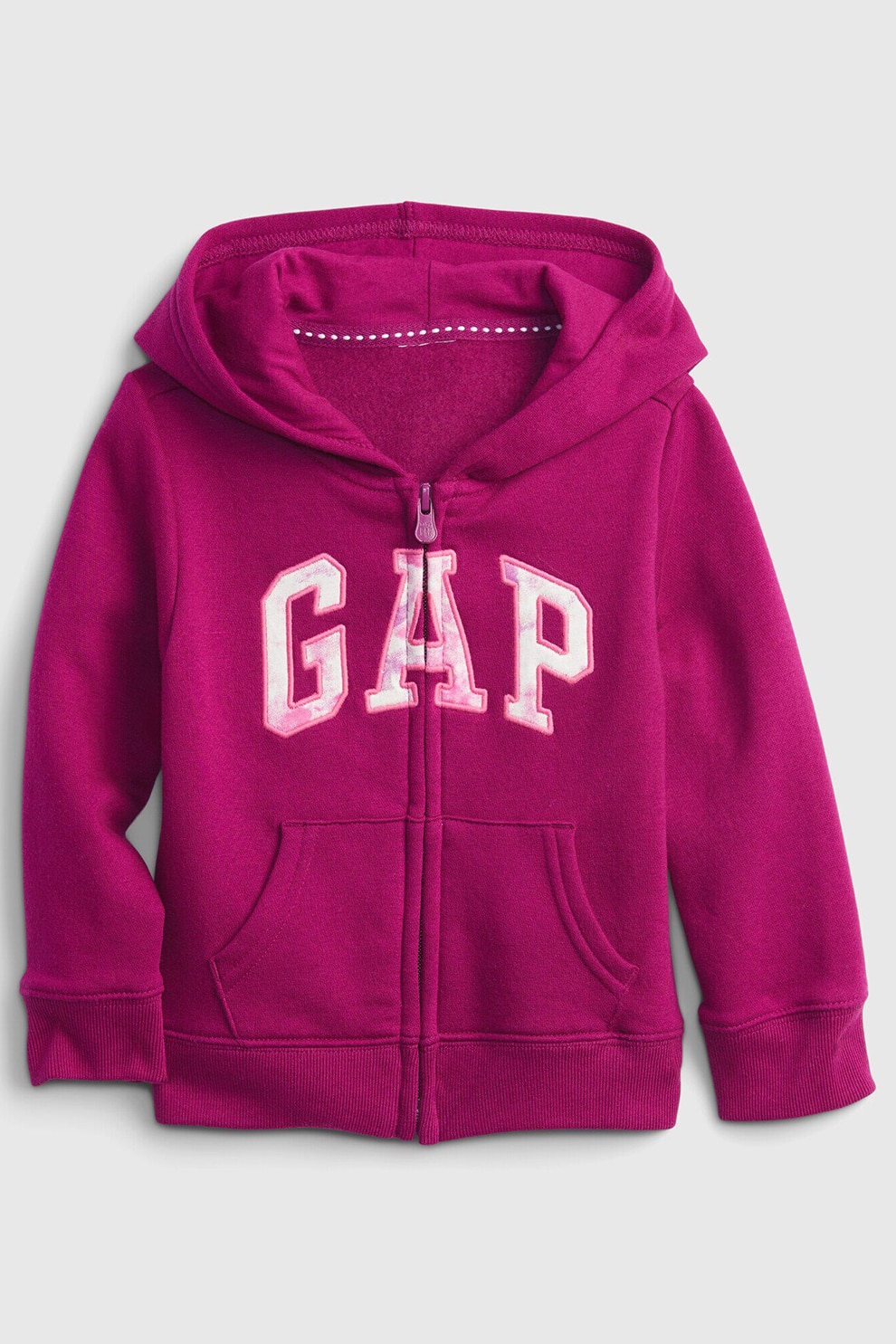 GAP, Hanorac cu logo si fermoar, Roz fandango