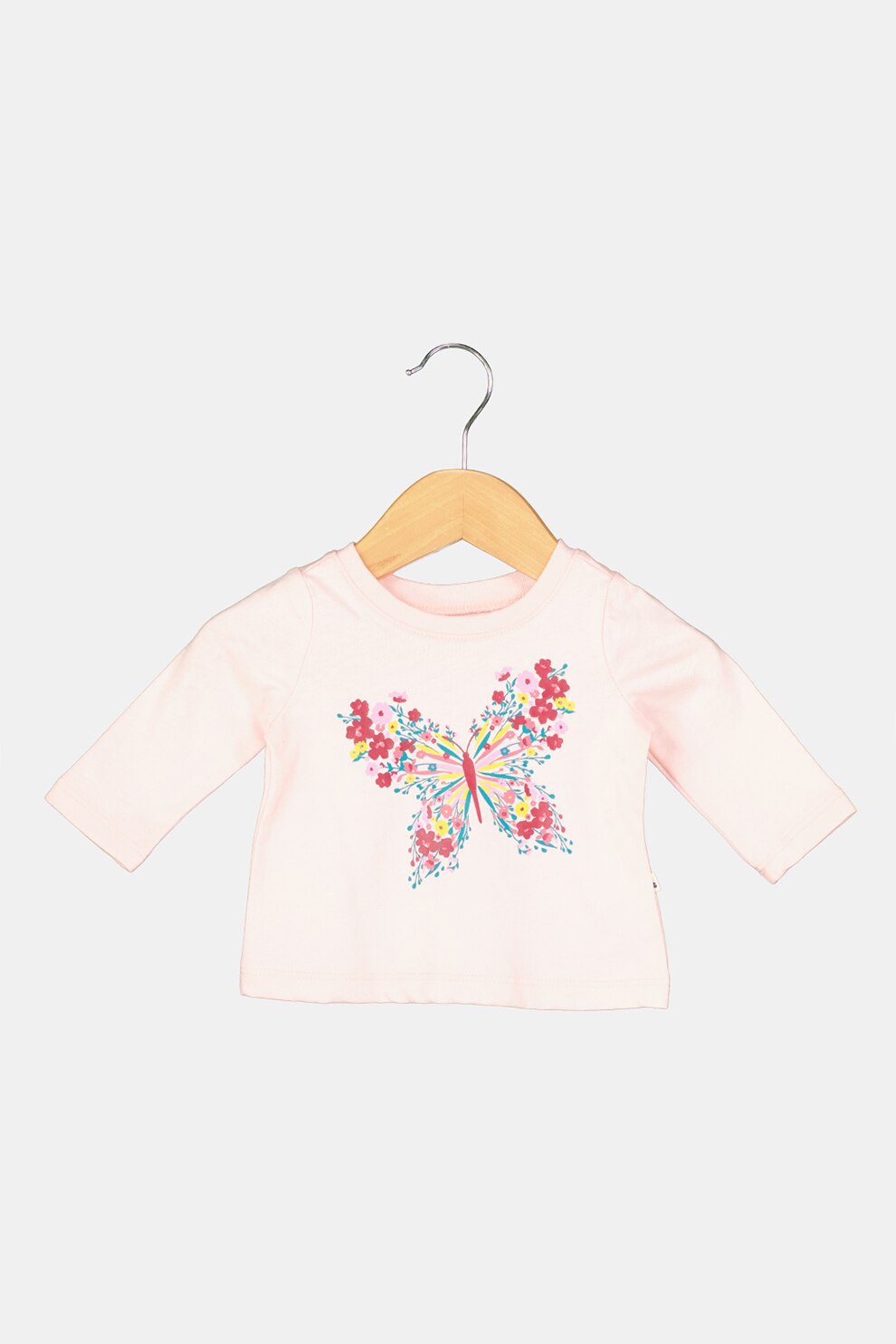 GAP, Bluza din bumbac cu imprimeu grafic, Roz/Rosu Bordeaux