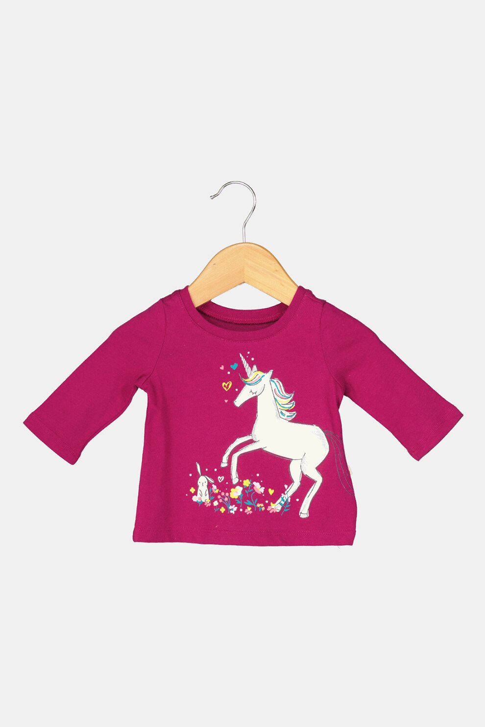 GAP, Bluza din bumbac cu imprimeu grafic, Violet tyrian