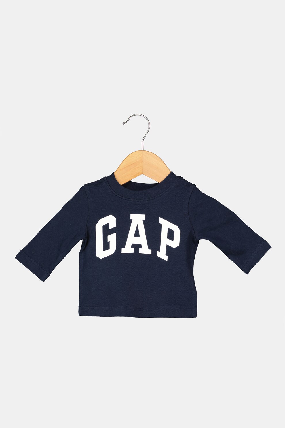 GAP, Bluza din bumbac cu imprimeu logo 000740872, Bleumarin inchis