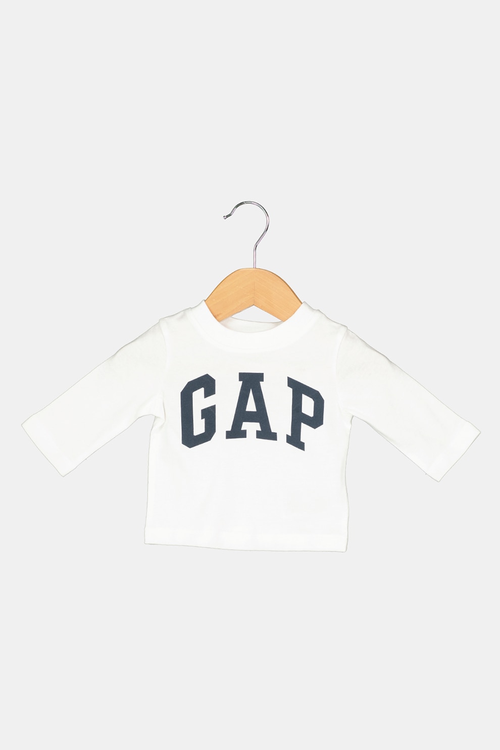 GAP, Bluza din bumbac cu imprimeu logo 000740872, Alb/Negru