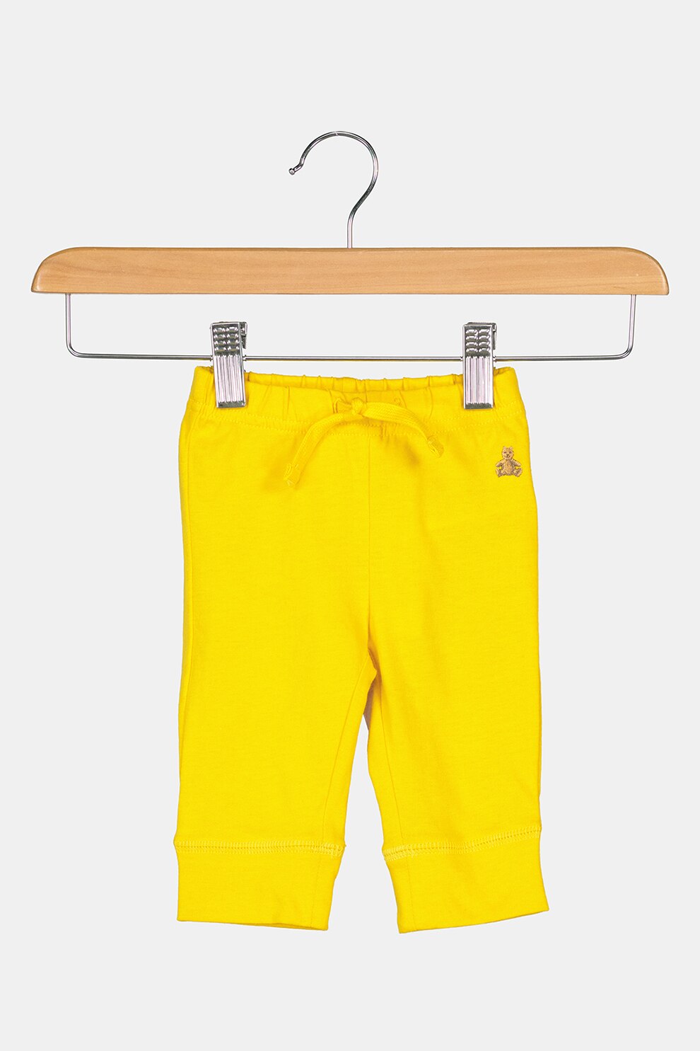 GAP, Pantaloni sport din bumbac organic cu snur de ajustare, Galben