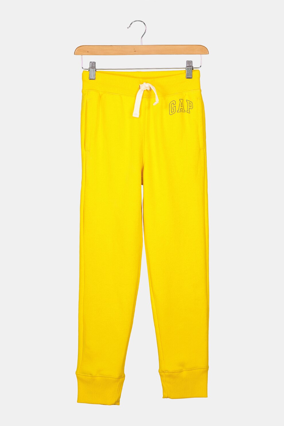 GAP, Pantaloni sport cu snur de ajustare in talie, Galben