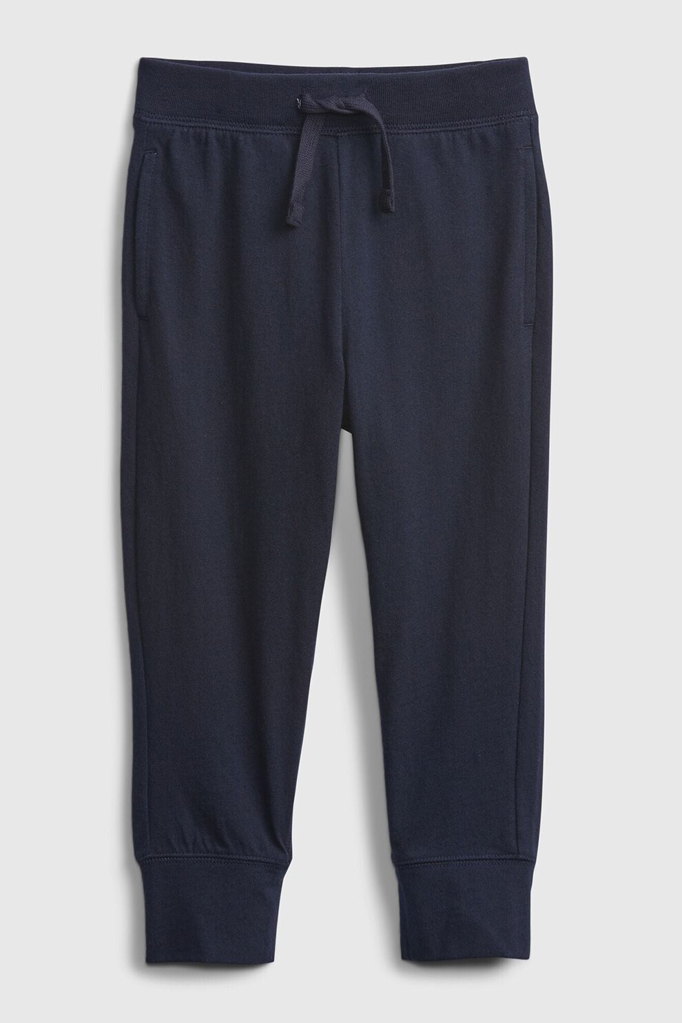GAP, Pantaloni sport de bumbac organic cu buzunare oblice, Bleumarin inchis