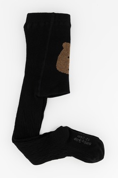 GAP, Dres din bumbac cu animale, Negru/Maro, 60 CM GAP, Dres din bumbac cu animale, Negru/Maro, 60 CM