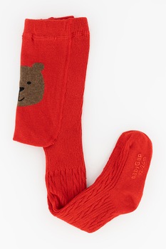 GAP, Dres din bumbac cu animale, Rosu/Maro, 60 CM GAP, Dres din bumbac cu animale, Rosu/Maro, 60 CM