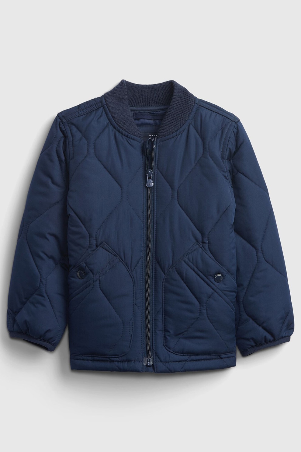 GAP, Jacheta matlasata cu guler cu striatii, Albastru inchis