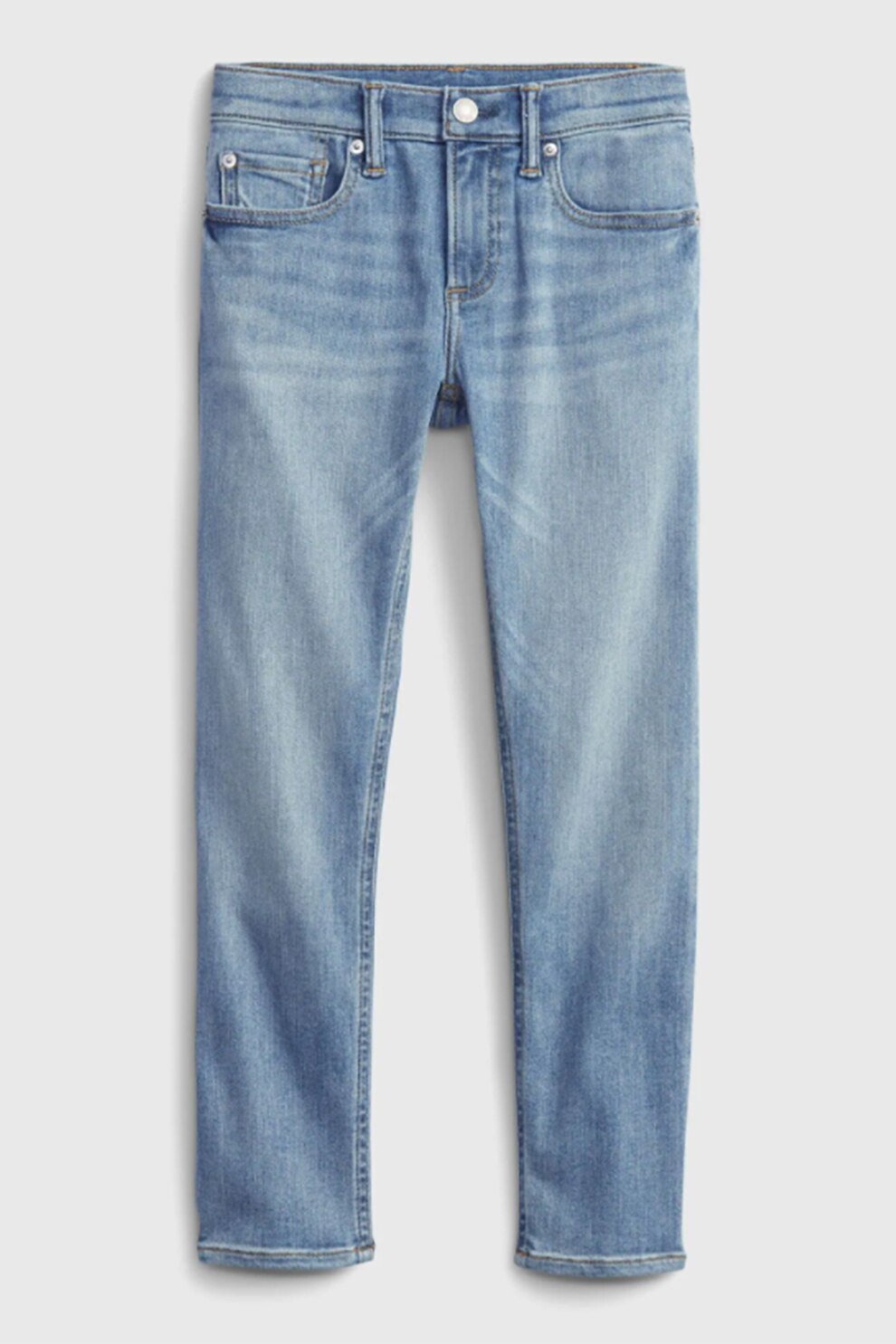 GAP, Blugi skinny cu 5 buzunare, Albastru deschis