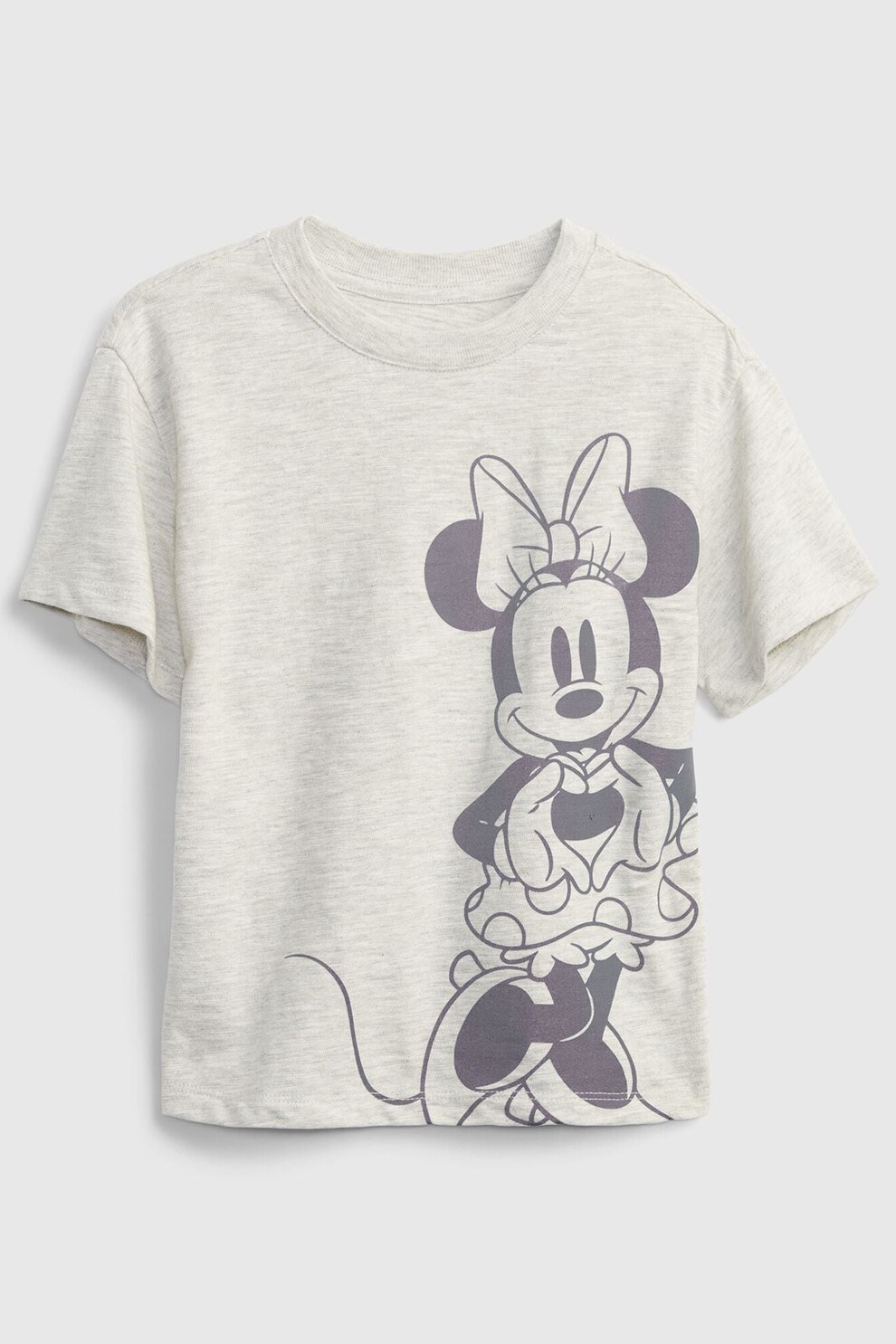 GAP, Tricou cu imprimeu Minnie Mouse, gri deschis melange, gri deschis