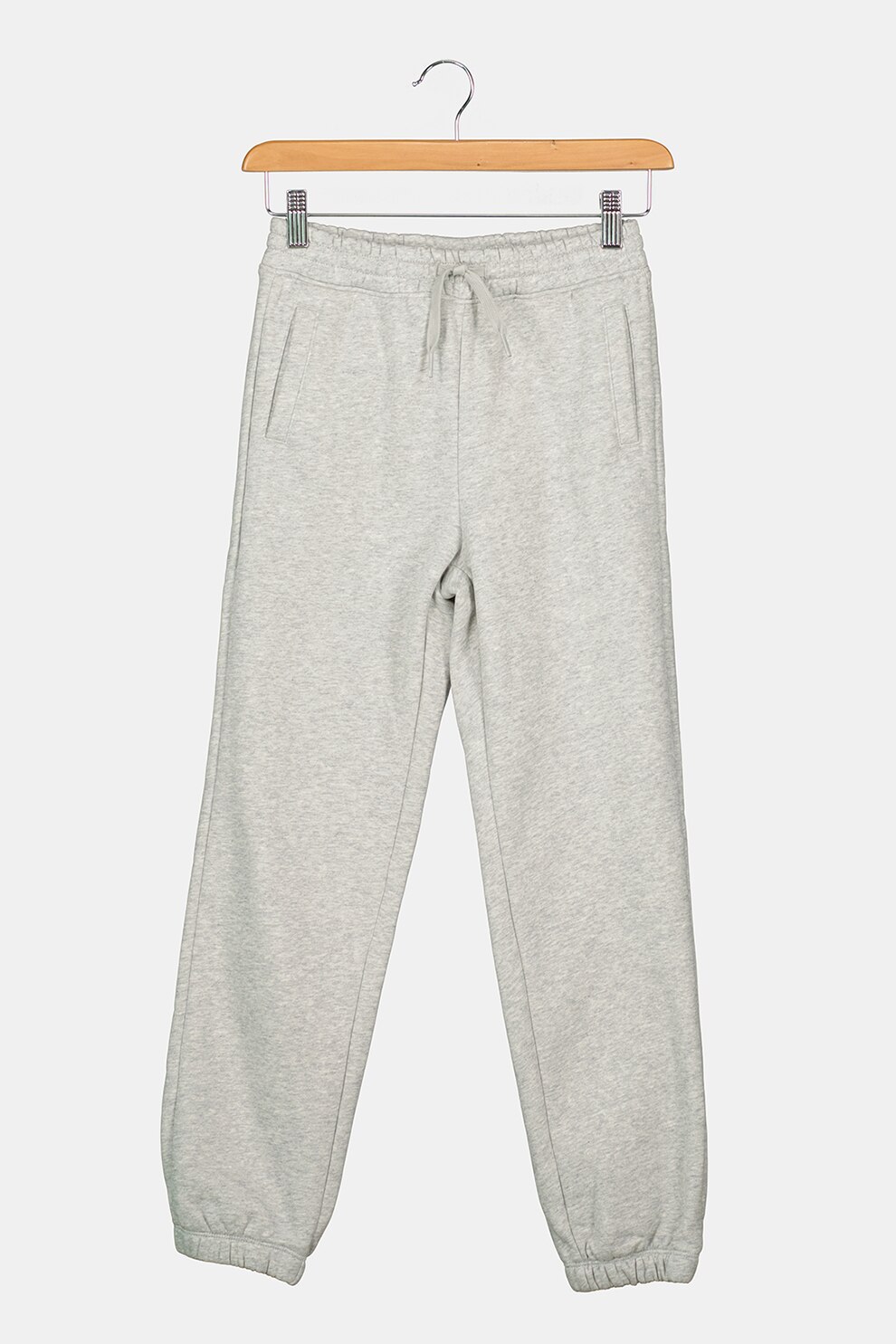 GAP, Pantaloni sport conici cu snur de ajustare, Gri melange