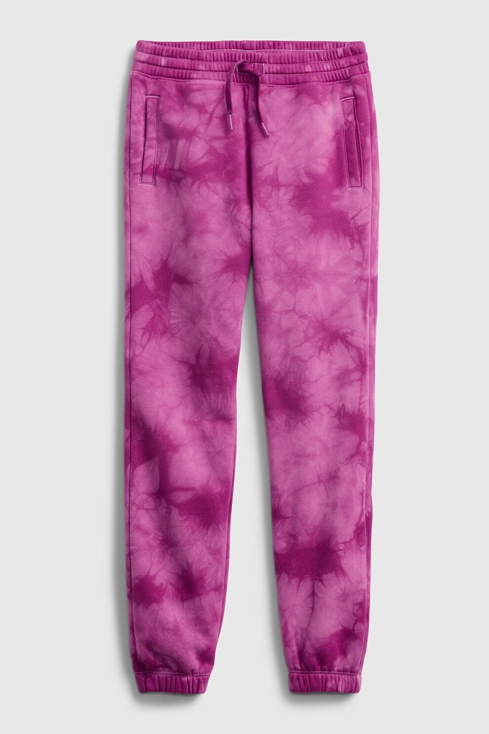 GAP, Pantaloni sport conici cu snur de ajustare, Roz fandango/roz orhidee