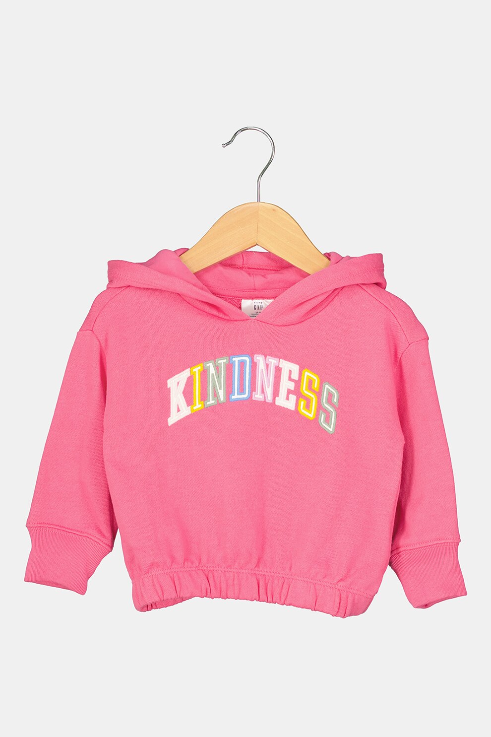 GAP, Hanorac cu broderie text, Roz/Alb