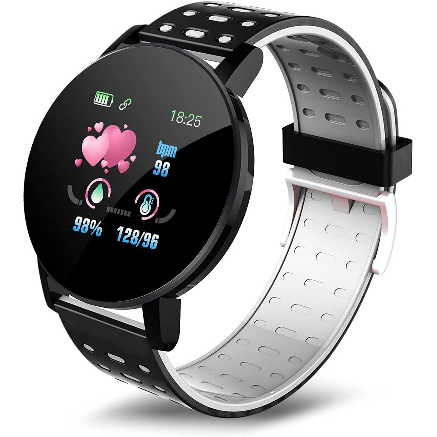Smartwatch, Vaxiuja, 1.44 inch, IP67, Pasi, Calorii, Gri
