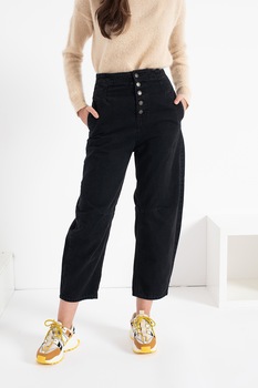 United Colors of Benetton, Blugi crop Jane, Negru United Colors of Benetton, Blugi crop Jane, Negru