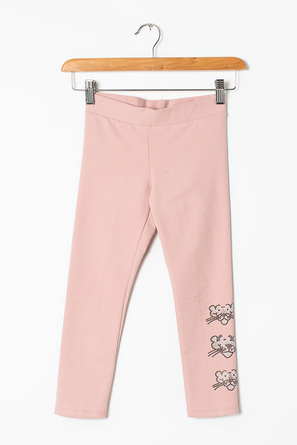 United Colors of Benetton, Colanti cu talie elastica, Roz prafuit, 170 CM