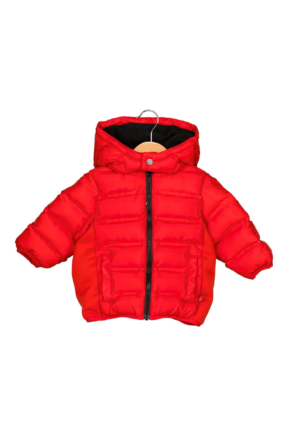 United Colors of Benetton, Geaca cu aspect matlasat, Rosu, 74 CM