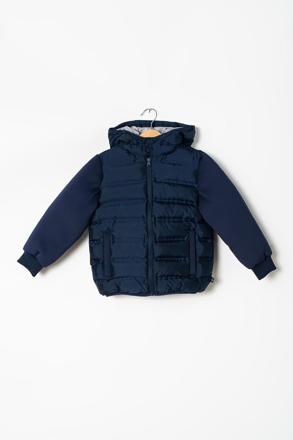 United Colors of Benetton, Geaca usoara cu aspect matlasat, Bleumarin