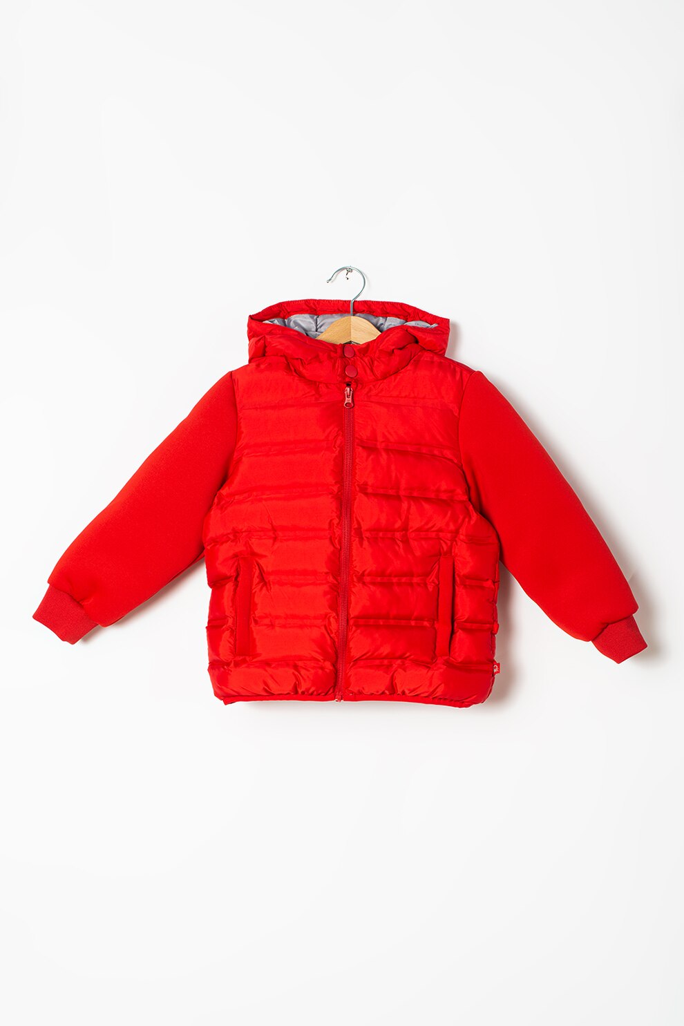 United Colors of Benetton, Geaca usoara cu aspect matlasat, Rosu