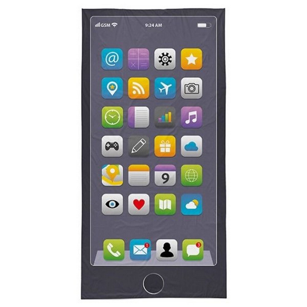 Prosop de baie din bumbac Detexpol, model Smartphone, 70x140cm