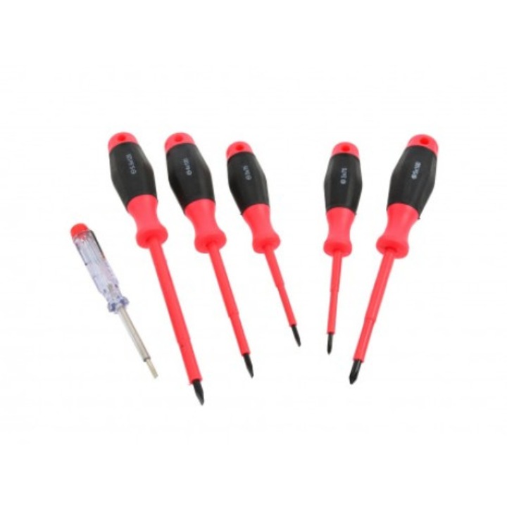 6 szigetelt csavarhúzó készlet, Geko, G30623