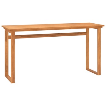 Birou de lucru, vidaXL, Lemn masiv de tec, 140 x 45 x 75 cm, Maro Birou de lucru, vidaXL, Lemn masiv de tec, 140 x 45 x 75 cm, Maro