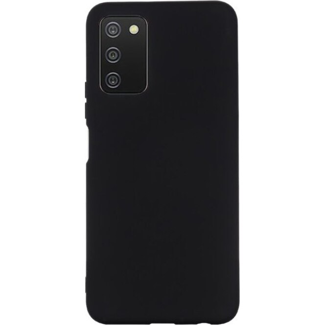 Husa de protectie Lemontti Silicon Silky pentru Samsung Galaxy A03s, Negru