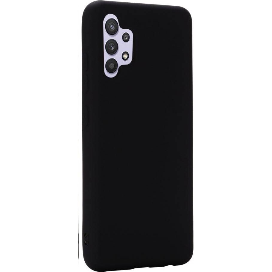 Husa de protectie Lemontti Silicon Silky pentru Samsung Galaxy A32 4G, Negru