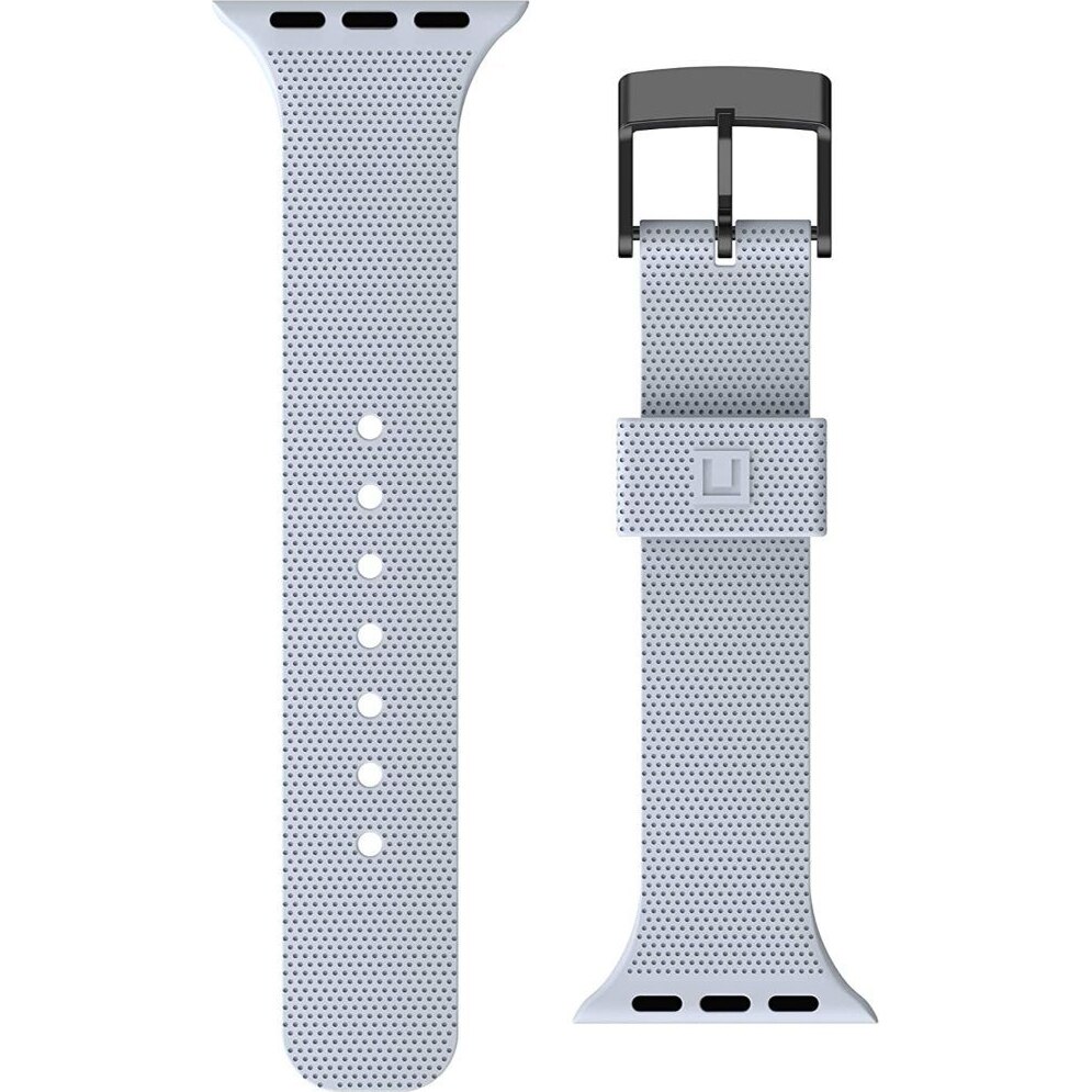 Curea UAG pentru Apple Watch 42mm / 44mm, Silicon, Soft Blue