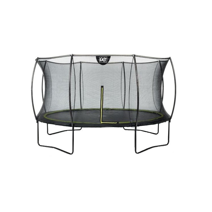 Trambulina de gradina Exit Silueta cu plasa exterioara, 12FT 366 cm, Neagra