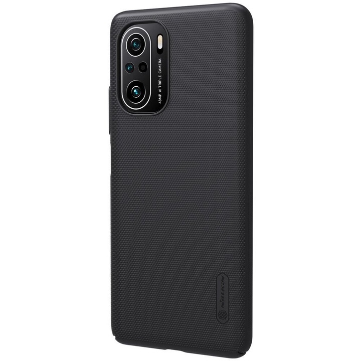 Калъф Nillkin Super Frosted Shield със стойка за Xiaomi Redmi K40 Pro+ / K40 Pro / K40 / Poco F3 / Mi 11i, черен