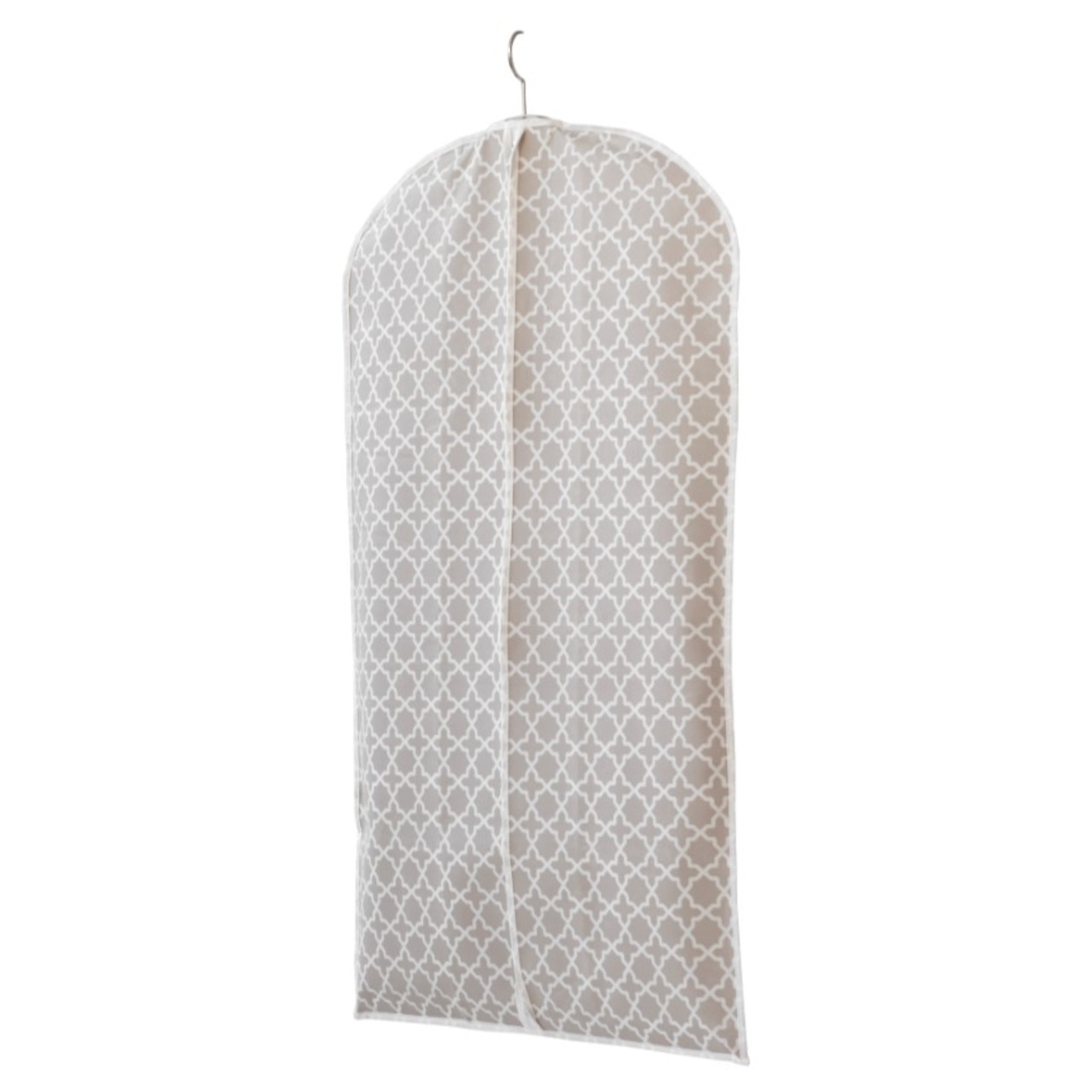 Husa haine, Compactor, Madison, 60x100 cm, poliester, alb/maro