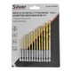 Set 13 Burghie Metal din Titan 1.5-6.5mm SILVER cu Prindere Hexagonala