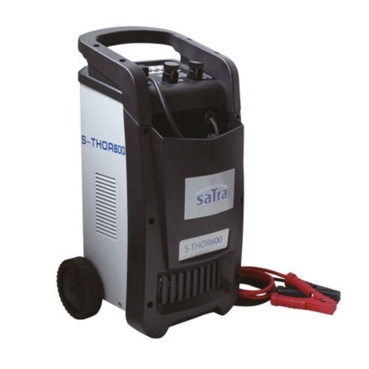 Robot pornire cu redresor baterie auto, SATRA, 500a