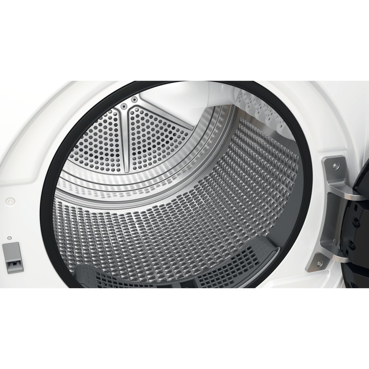 Uscator Whirlpool W6 D94WB EE, clasa energetica A, 9 kg, nivel de zgomot: 62 dB, blocare pentru copii, alb