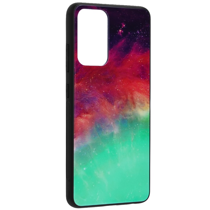 Samsung Galaxy A32 4G burkolat SKYDDAR Oddysey edzett üveggel - Fiery Ocean